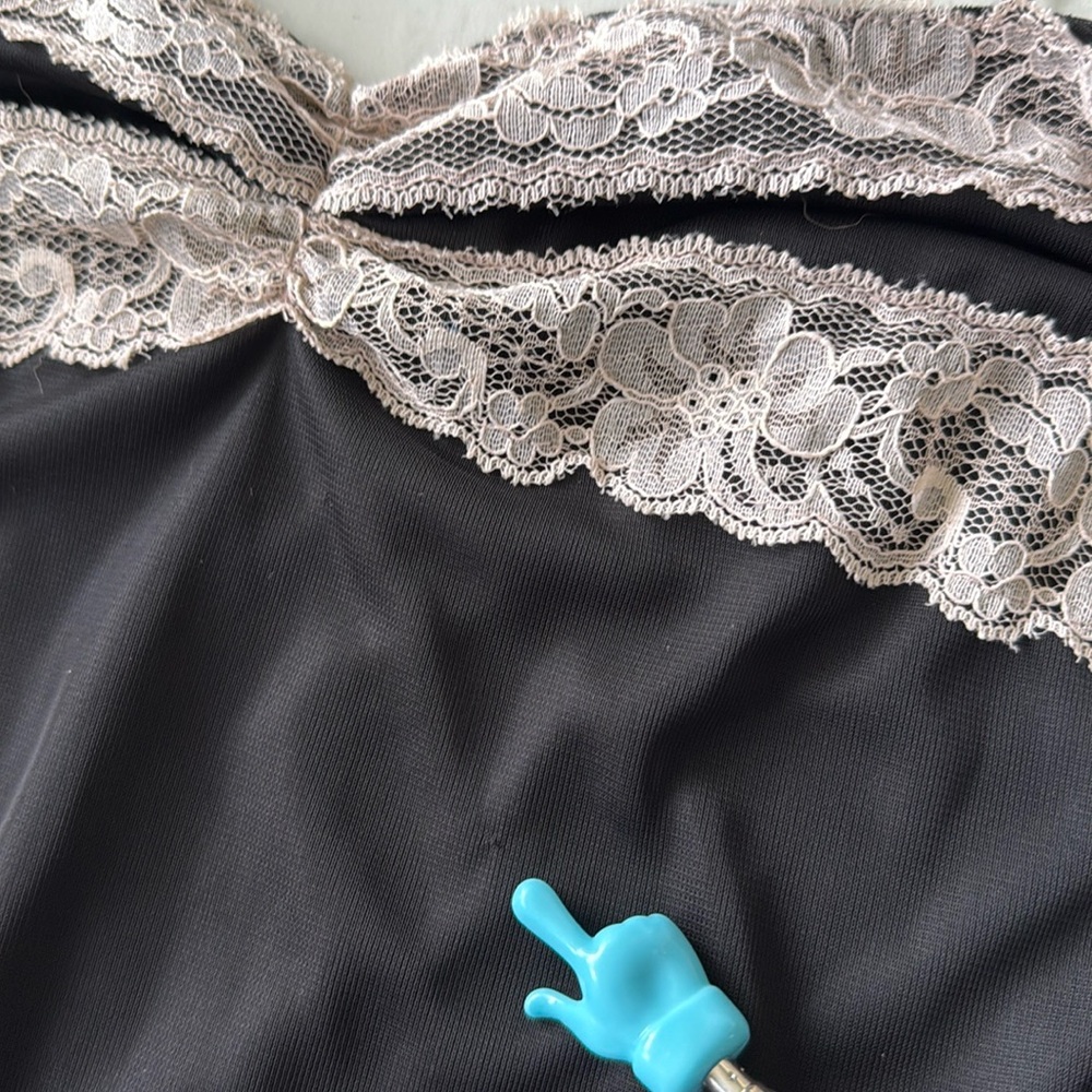 Charlotte Russe Y2K Lace Trim Babydoll Dress Festival Whimsigoth Fairy Size L - Picture 15 of 16